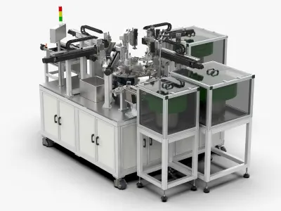 Automatic Electric Push Rod Inner Tube Assembly Machine 3D model