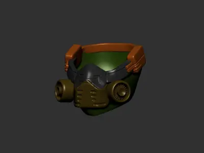 Gas mask helmet 3d model scifi sculpt 3D model buy