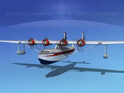 Sikorsky S-42 Seaplane 3D model
