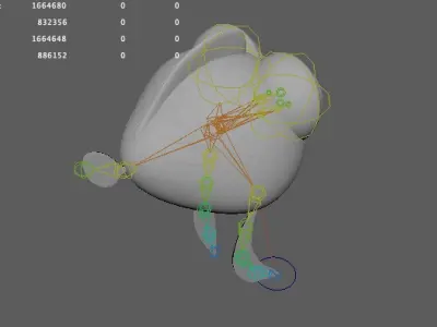 Red Fish Cartoon 3D model