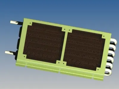 Radiator heat exchanger Free 3D model