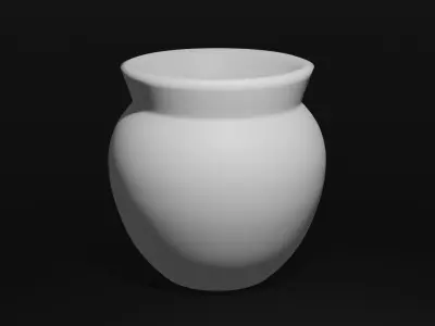 Clay pot Free low-poly 3D model purchase