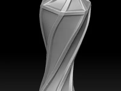 Flower obelisk 3d print Free 3D print model