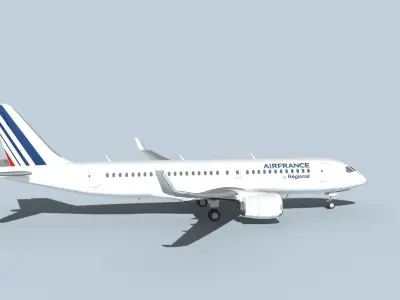 Bombardier CS100 Air France Regional 3D model