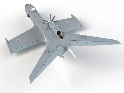Project 904 A-90 Orlyonok Ekranoplan S-21 3D print model