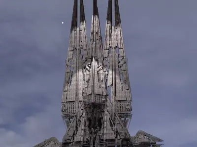 Dreadnaught Ship Wreck 16  3D model