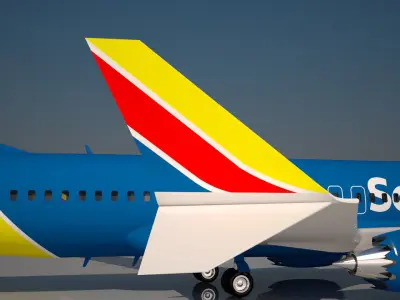Southwest Airlines 737 max 8 3D model