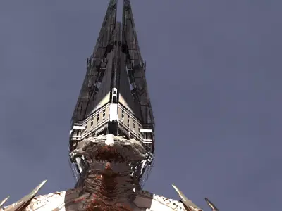 Wizard Dragon Emperor Tower Ruin 10  3D model