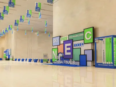 Event design stage design 3D model