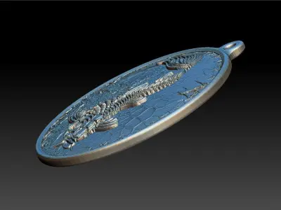 HM Fish Keychain 02 3D print model