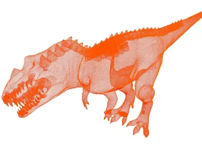 Ceratosaurus t-rex dinosaur 3D model