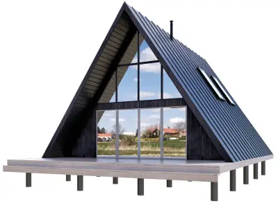 Forest houses 3D model