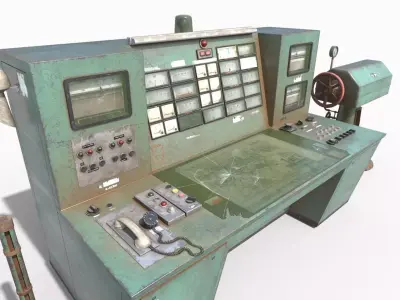 Old Powerplant Control Panel Group 3D model