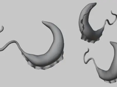 African Trypanosomiasis Sleeping Sickness Low-poly 3D model