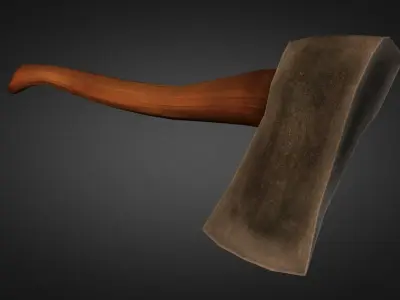 Axe Low Poly Low-poly 3D model