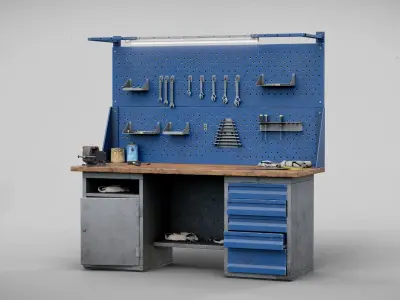 Workbench GameReady 3D model
