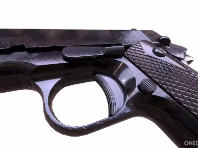 Colt1991 pistol Low-poly 3D model