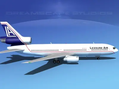 Douglas DC-10 Lexsure Air 3D model