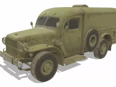 Dodge WC54 Low-poly 3D model