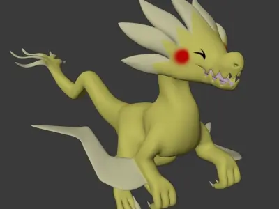Velocizolt Pokemon 3D model