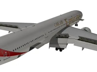 Boeing 777-200LR Emirates 3D model