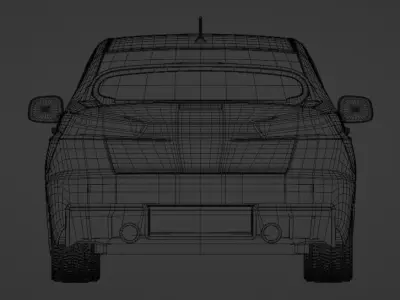 Mitsubishi lancer evo Free 3D model