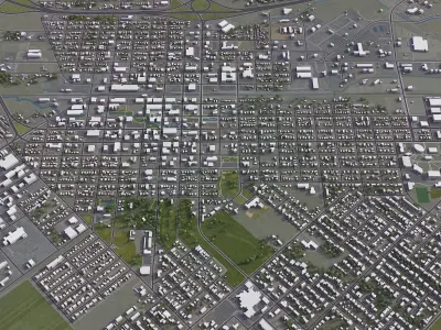 Caldwell Low-poly 3D model