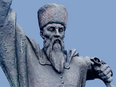 3D model Petro Konashevych-Sahaidachny Kyiv Ukraine gltf obj 3D model