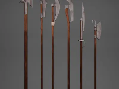 Polearms-WeaponPack Low-poly 3D model