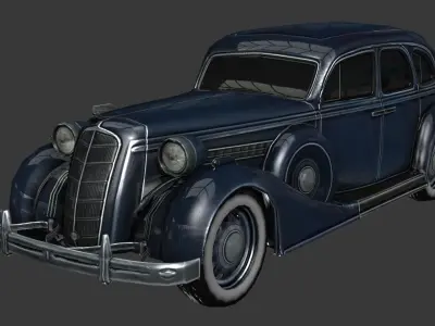 ZIS 101 A  - low poly  Low-poly 3D model