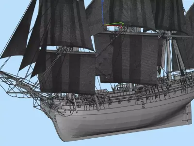 Hermione sailing 3D model