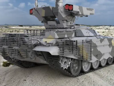 Tank Terminator BMPT 72 3D model