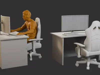 Video Game Player VGP1 001 3D print model
