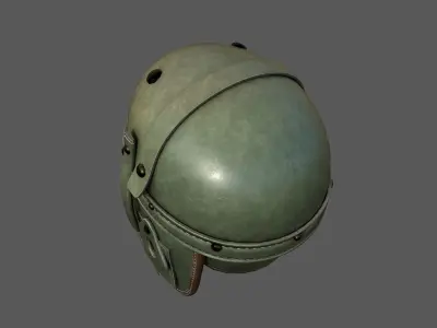 Helmet combat military Scifi 3d model  Low-poly 3D model