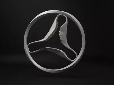 Shark triangle - Casa Batllo stairway - Gaudi Free 3D model