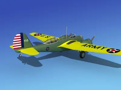 Martin B-10 V06 3D model