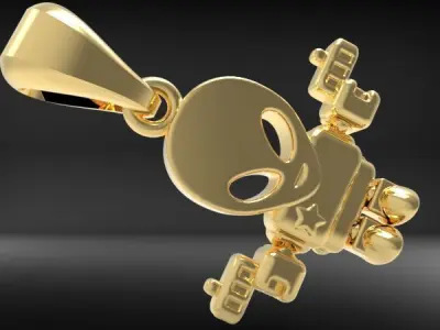 Alien Pendant 3D print model purchase