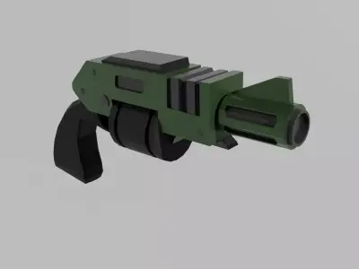 Warhammer 40k Mezoa-Pattern Autopistol Low-poly 3D model
