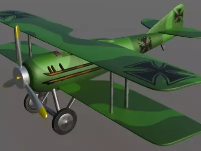 Airplane Spad 7 Jasta 38 3D model