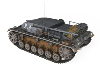 StuG III - Ausf B - StuG Abt 185 3D model