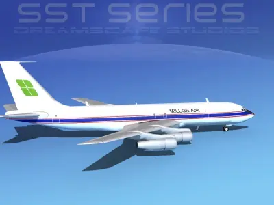 Boeing 707-320 SS Millon Air 3D model