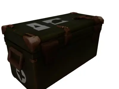 Military Ammo Crate Storage Box 3D model