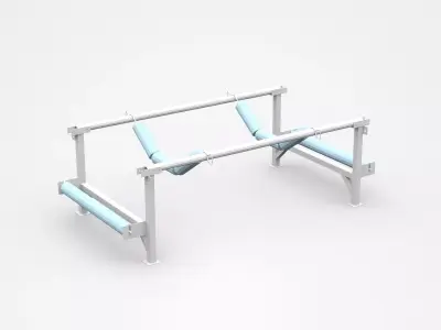 Industrial Construction Part Stand Support 3D model