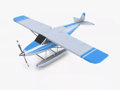Floatplane War Low-poly 3D model