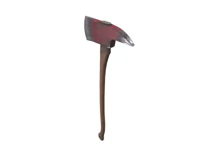 Old Fire Axe Low-poly PBR Free Free low-poly 3D model