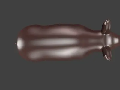 lowpoly pig 3D model