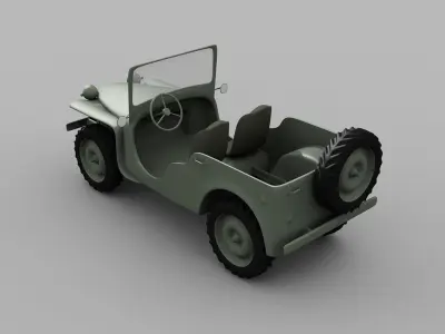 Bantam BRC Jeep 3D model