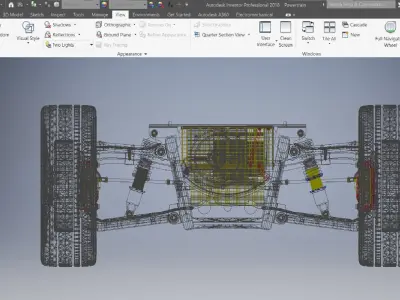 suspension and powertrain 3d model 3D model