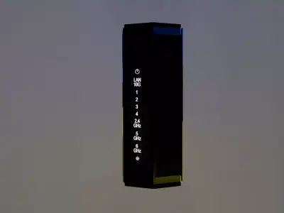  WiFi Router Low-poly 3D model