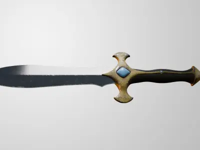 Battle Dagger 3D model